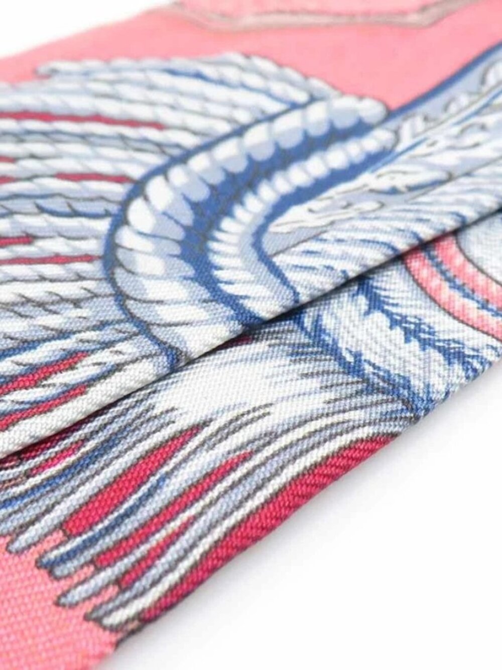 Auth HERMES Twilly Scarf Pink/Multicolor Silk - Picture 8 of 12